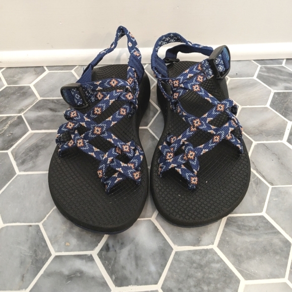 Chaco ZX2 Aztec Southwestern Blue Print Outdoor Hiking Sandals - Picture 2 of 7